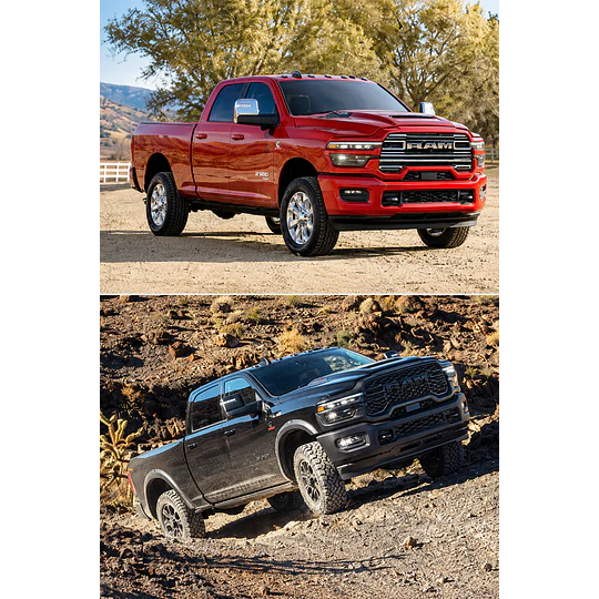 (Ram 2500 2019-2027+) Pisos Rígidos Calce Perfecto Tipo Bandeja Antiderrame