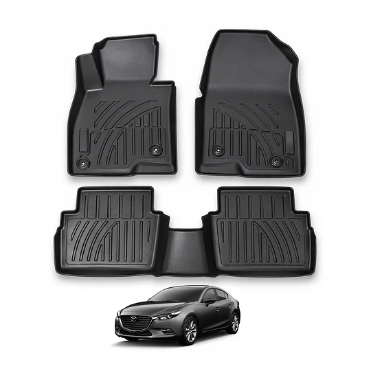 (Mazda 3 del 2014-2018) Pisos Rígidos Calce Perfecto Tipo Bandeja Antiderrame