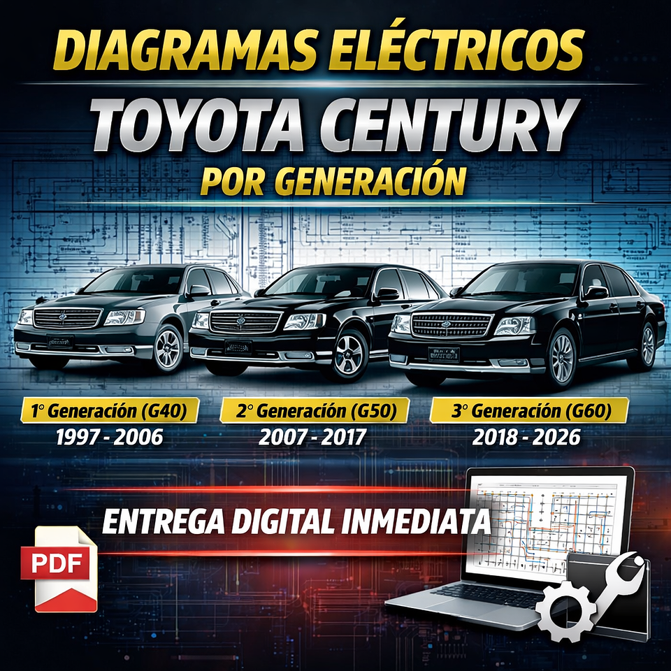 Diagramas Eléctricos Toyota Century Todos los Años Digital | Envío Inmediato 1