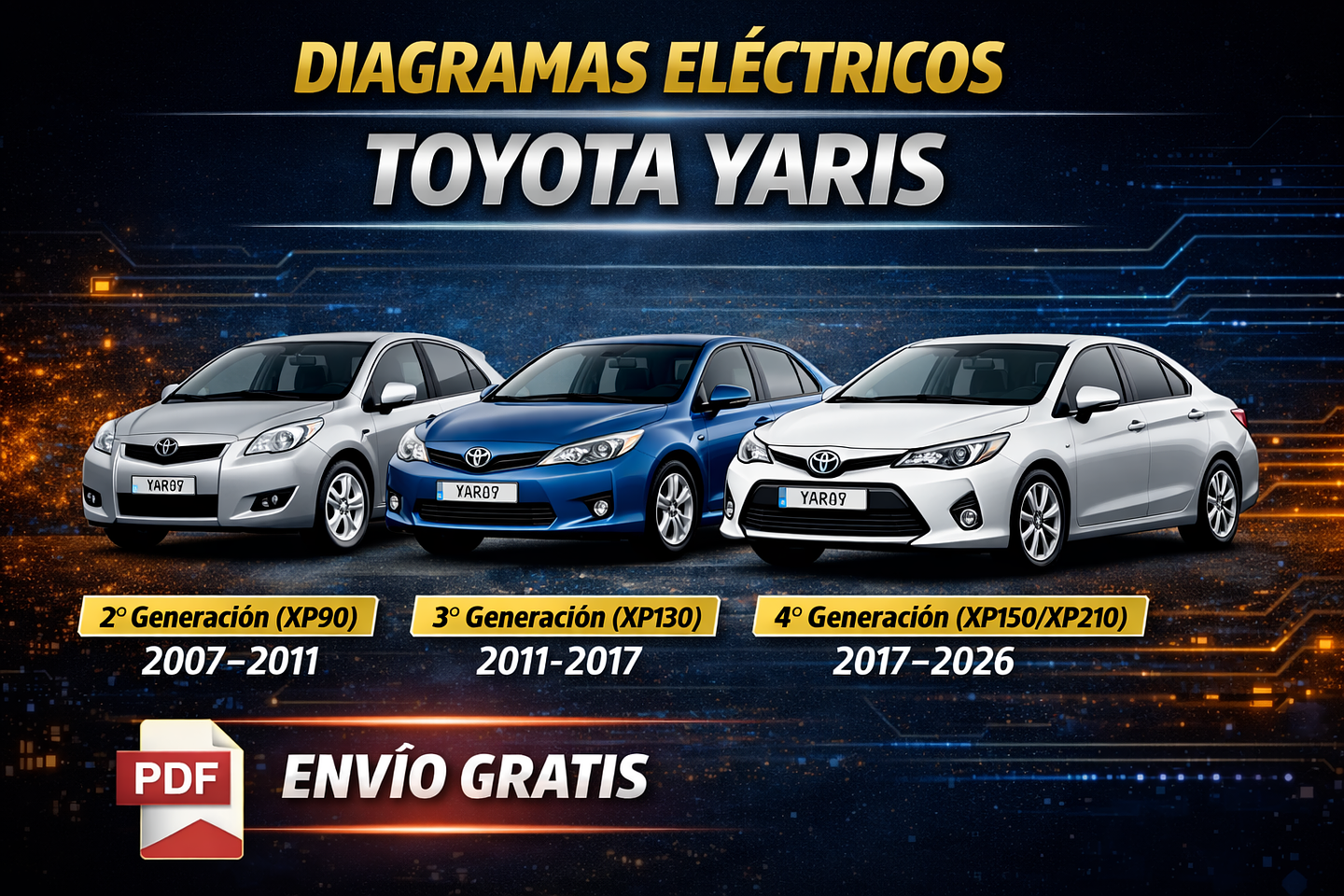 Diagramas Eléctricos Toyota Yaris Todos los Años Digital | Envío Inmediato 1