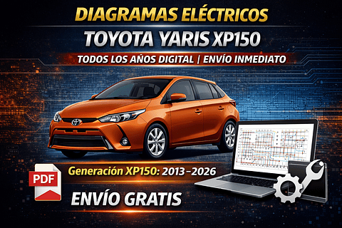 Diagramas Eléctricos Toyota Yaris XP150 Todos los Años Digital | Envío Inmediato