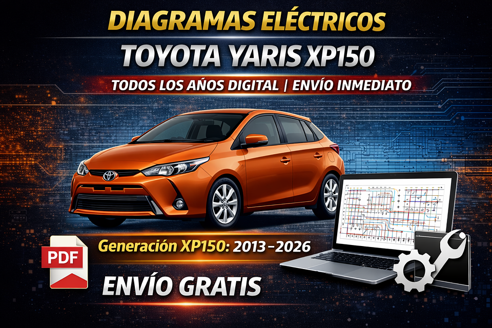 Diagramas Eléctricos Toyota Yaris XP150 Todos los Años Digital | Envío Inmediato 1