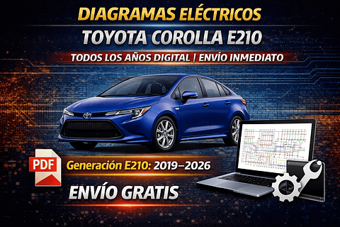 Diagramas Eléctricos Toyota Corolla E210 Todos los Años Digital | Envío Inmediato