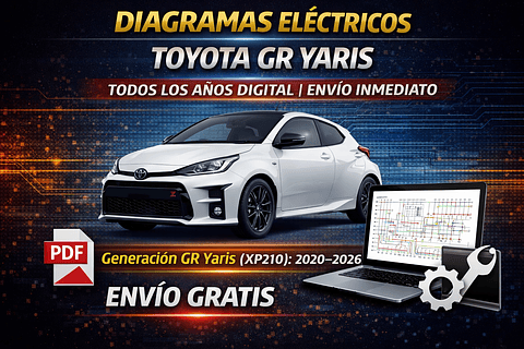 Diagramas Eléctricos Toyota GR Yaris Todos los Años Digital | Envío Inmediato