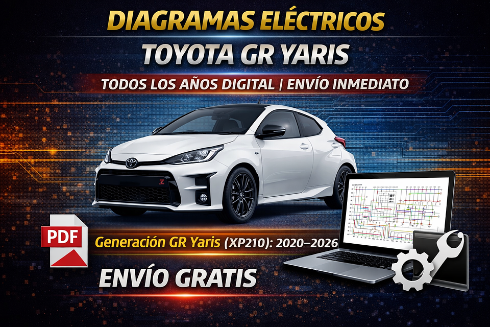 Diagramas Eléctricos Toyota GR Yaris Todos los Años Digital | Envío Inmediato 1