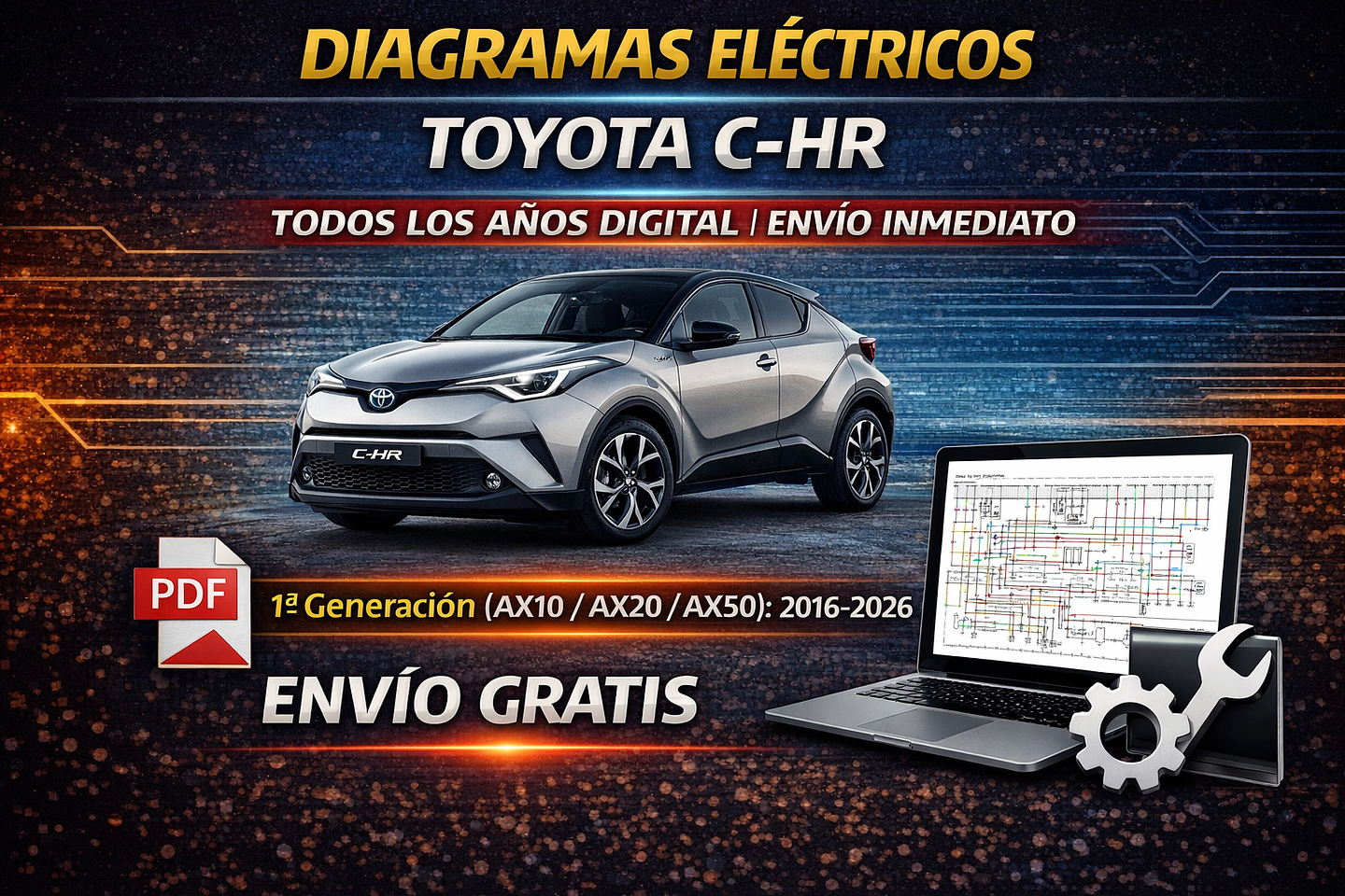 Diagramas Eléctricos Toyota C-HR Todos los Años Digital | Envío Inmediato 1