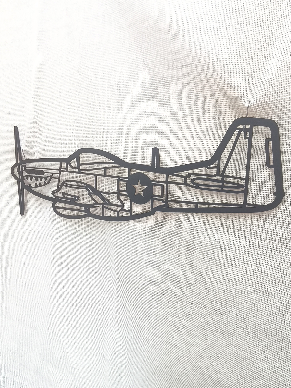 Silueta Retrato P-51 3