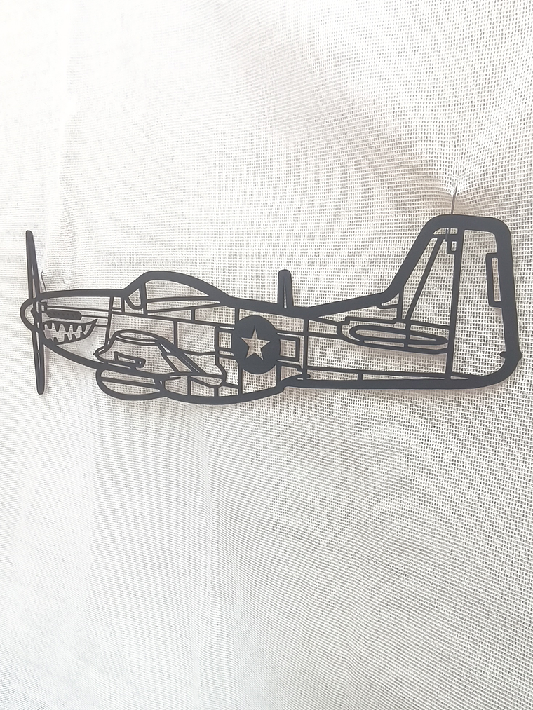 Silueta Retrato P-51 3