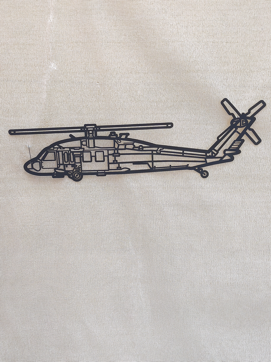 Silueta Retrato Helicoptero UH-60 Black Hawk 1