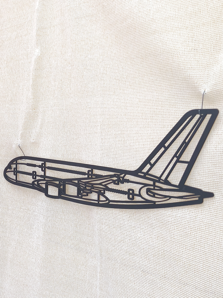 Silueta Retrato Avión modelo A2 3