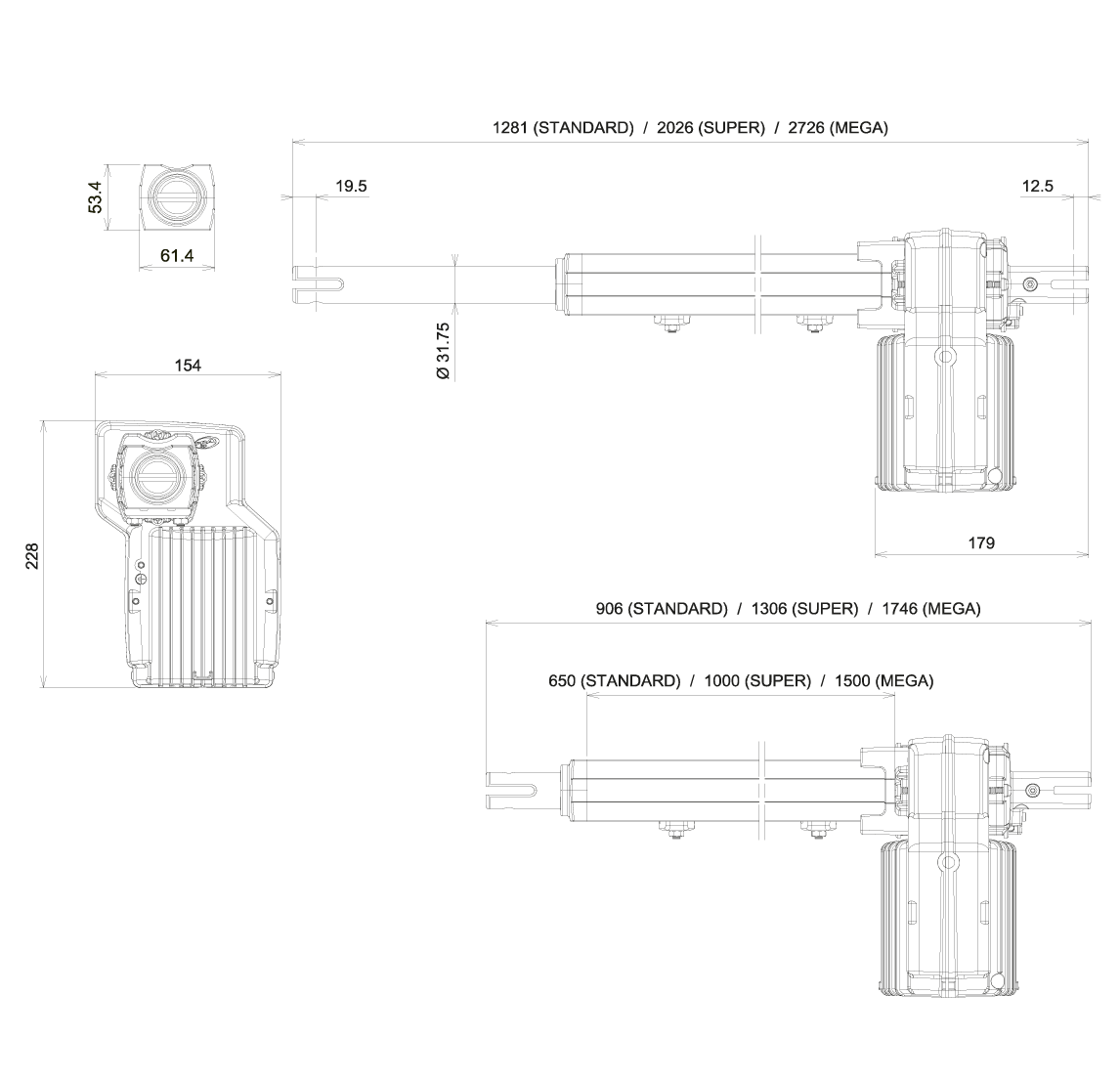 Motor PIVO PISTON CONDOMINIUM Análogo - 2 Hojas 6