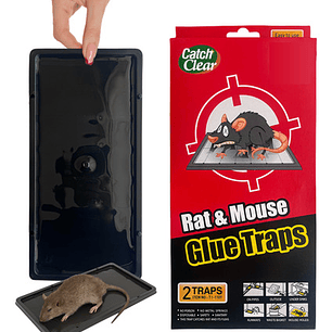 Trampa Pegajosa Ratón 2 Unidades Ratas Roedores Repelente