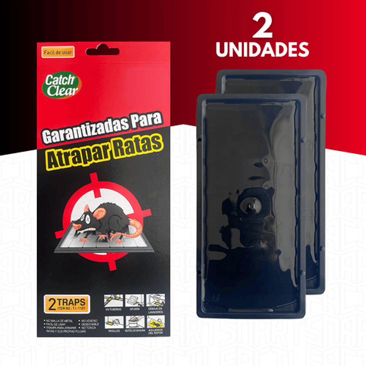 Trampa Pegajosa Ratón 2 Unidades Ratas Roedores Repelente 2