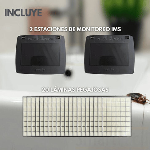Trampas Adhesivas Cucarachas 20 Láminas Insective + 2 Bases 5