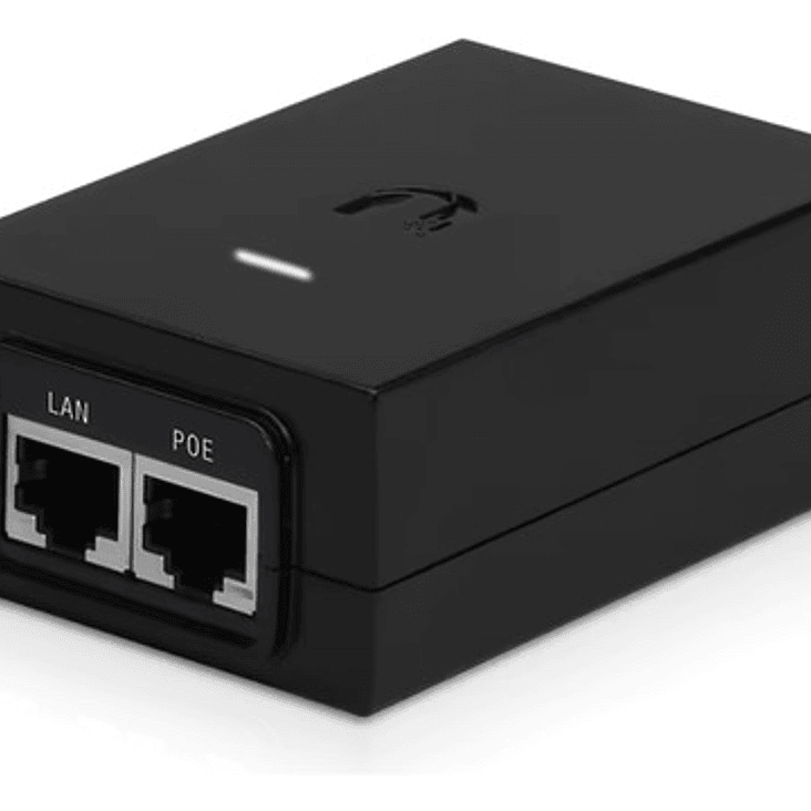Inyector Poe Pasivo Ubiquiti 24v 24w 1a Gigabit Esd + Cable 3