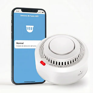 Detector De Humo Wifi Alarma Sensor Inalámbrico Incendio App