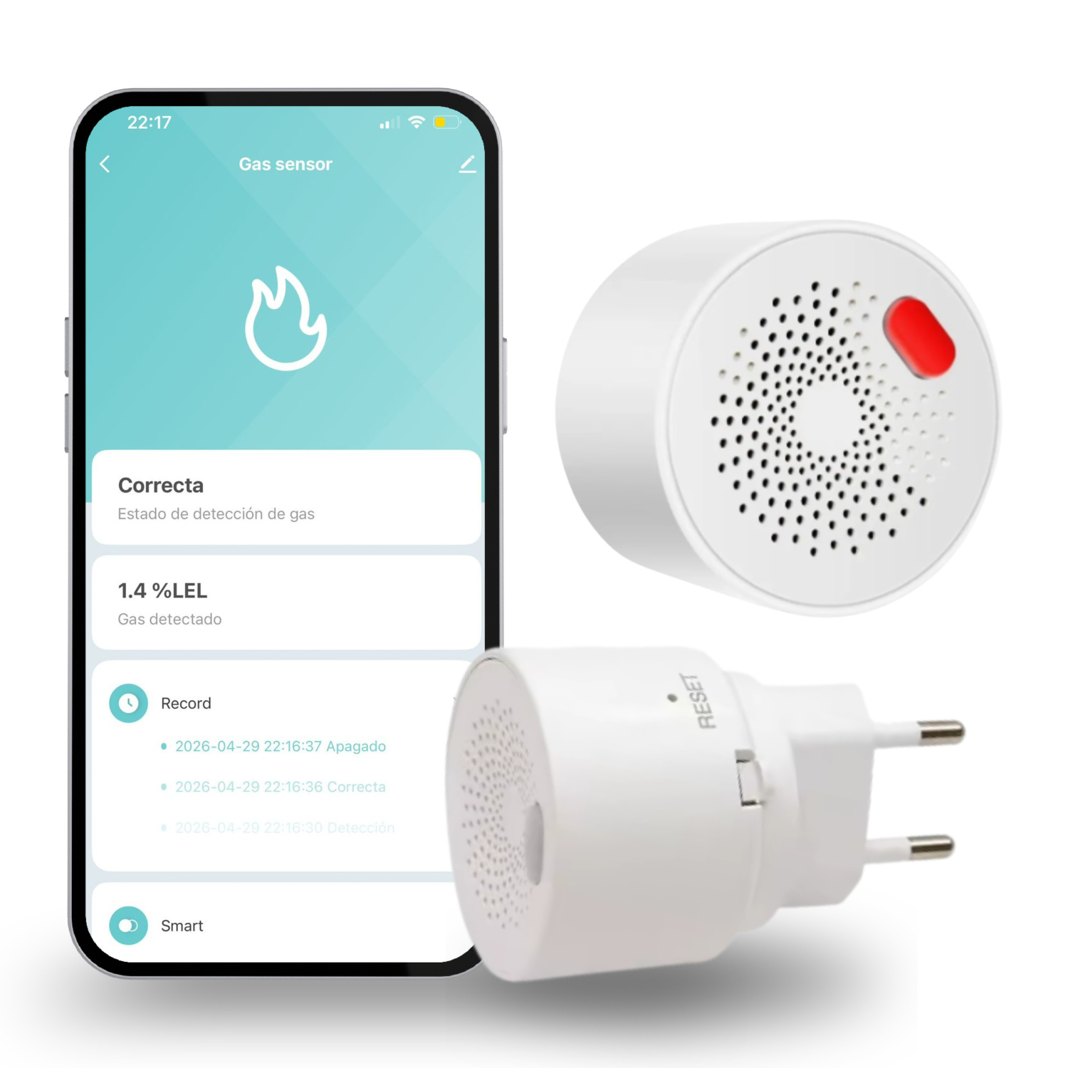 Sensor de humo WiFi