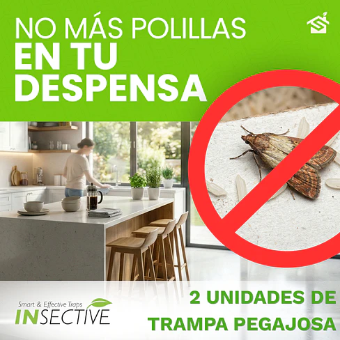 Trampa Pegajosa Polillas de Despensa 2 Unidades Insective 2