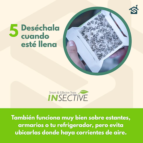Trampa Pegajosa Polillas de Despensa 2 Unidades Insective 7