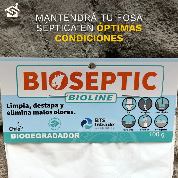 Bacterias Elimina Olores Limpia Fosa Séptica Bioseptic 4 Un. 5