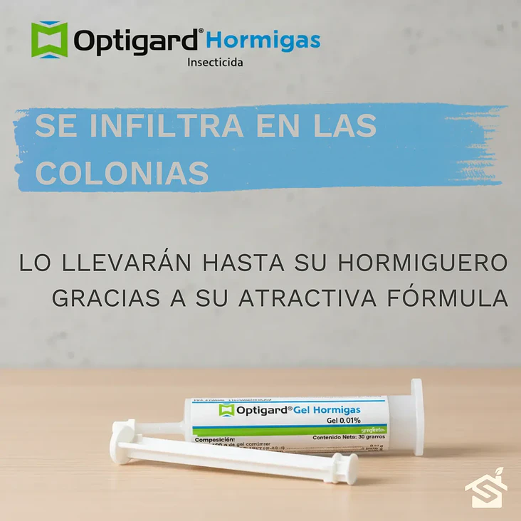 Gel Hormigas Optigard 30 Gr. Syngenta 1 Jeringa 2