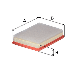 Filtro de Ar Wix WA9802 (compatível Mahle lx3987)