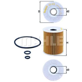 Filtro de Óleo Mahle OX 422D 1