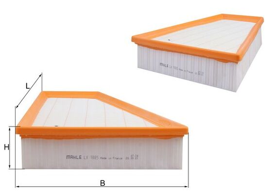Filtro de Ar Mahle Lx1885 1