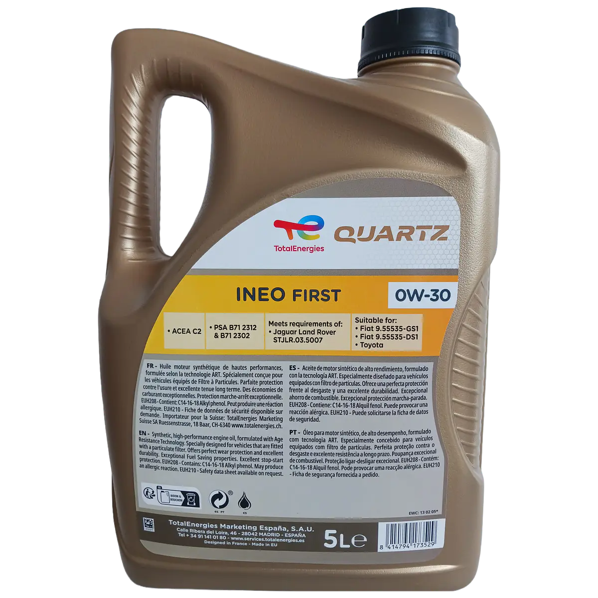 TotalEnergies Motoröl 0W-30 – 5 Liter Für Peugeot, Citroën & Mehr
