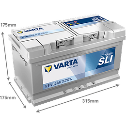 Bateria Varta 85AH   800A