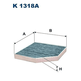 Filtro de habitáculo K1318A (compatível mahle LAK667)