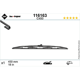 Escova 450mm*/18*  SWF