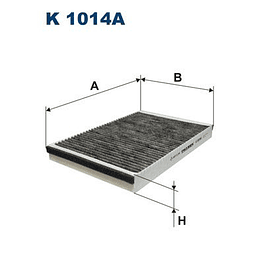 Filtro de habitáculo Filtron K1014A (compatível mahle LAK75)