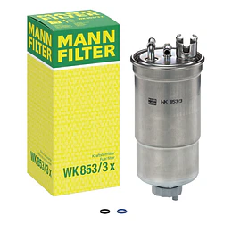 Filtro de combustível Mann Filter WK853/3X (compatível mahle KL147D)