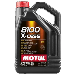 Óleo Motul 5w40  8100 X-CESS  5L
