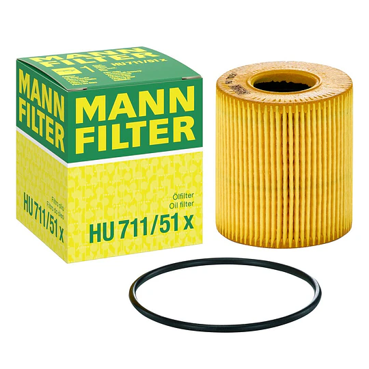 Filtro de óleo Mann Filter HU711/51X (compatível mahle ox339/2D)