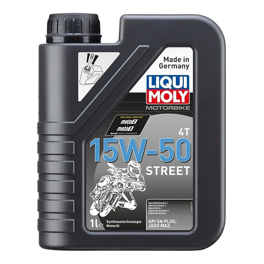 Óleo LIQUI MOLY Motorbike 15W50 Street  4X1L