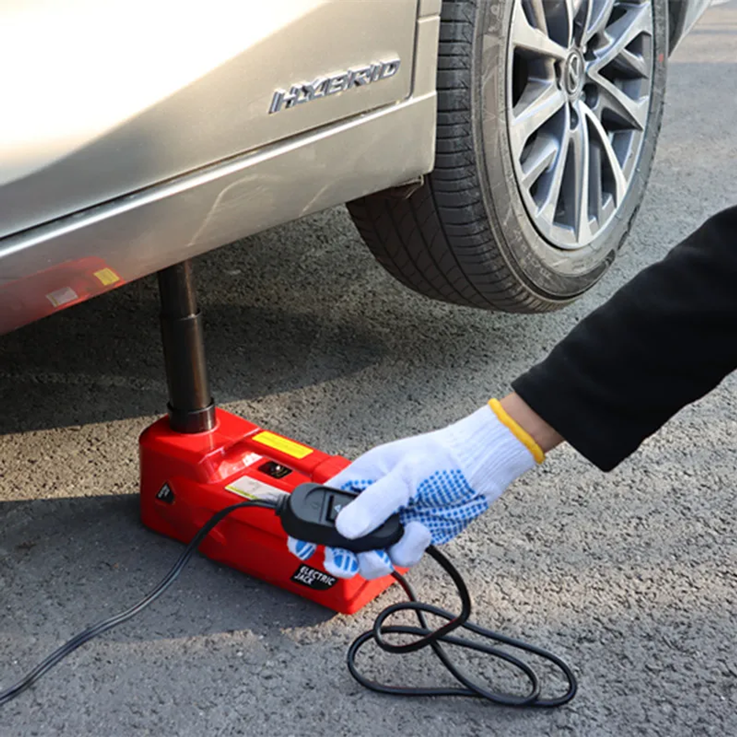 Gato Eléctrico para Automóvil 155-530mm 5Toneladas 8