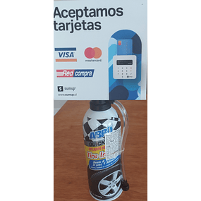 Inflador De  Emergencia De  Neumatico (340 gr) Marca Abro.