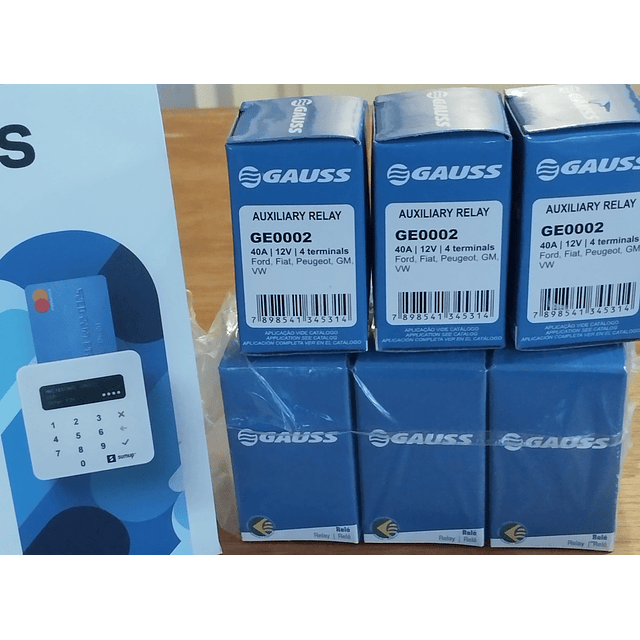 Relay 12V, 4 Patas 40Amp  Marca GAUS