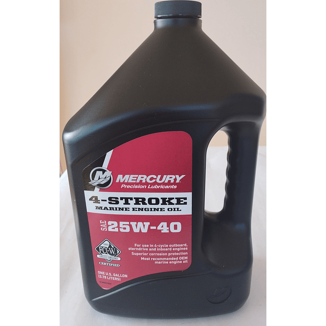 Lubricante P/Motor, Deriv  Petroleo Para Motor Fuera de Borda 4 tiempo SAE 25W-40 Mercury