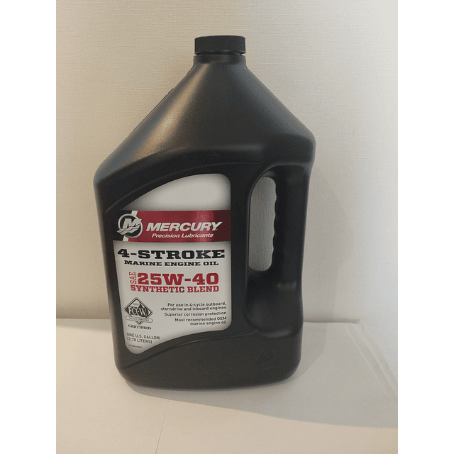 Aceite Mercury SAE 25W-40 Sintetico 1 Galon (3.68 Litros)