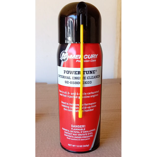 Limpiador interno de motor Mercury 858080K03 Power Tune Motor, spray de 12 oz