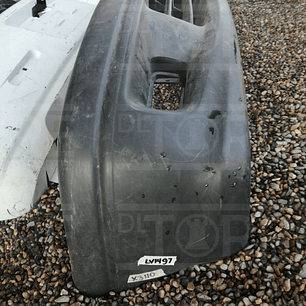 Fascia delantera chevrolet luv 99-05 corrugada negra