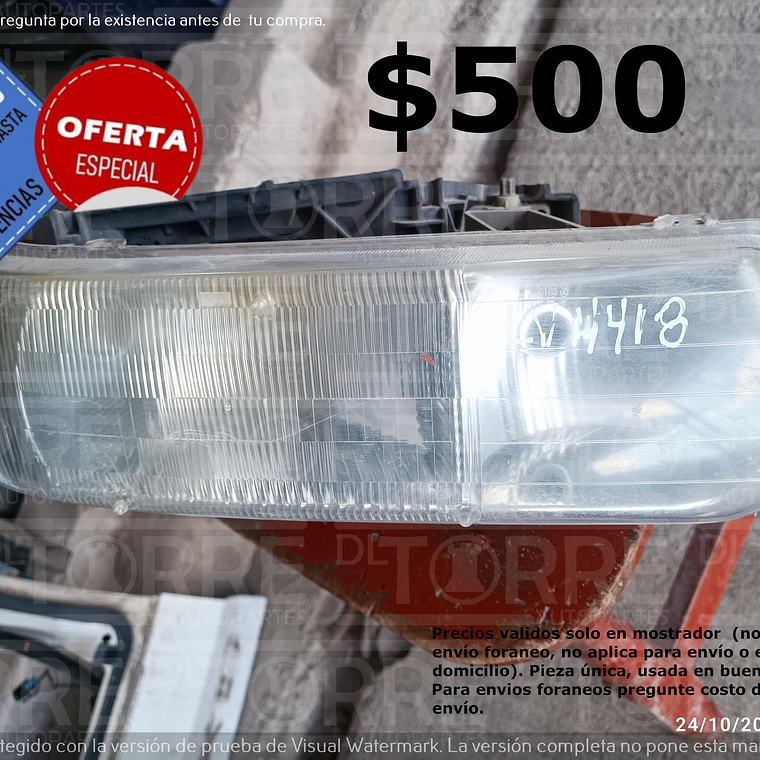 Faro  de Chevrolet Cheyenne der, 1999-2003 1