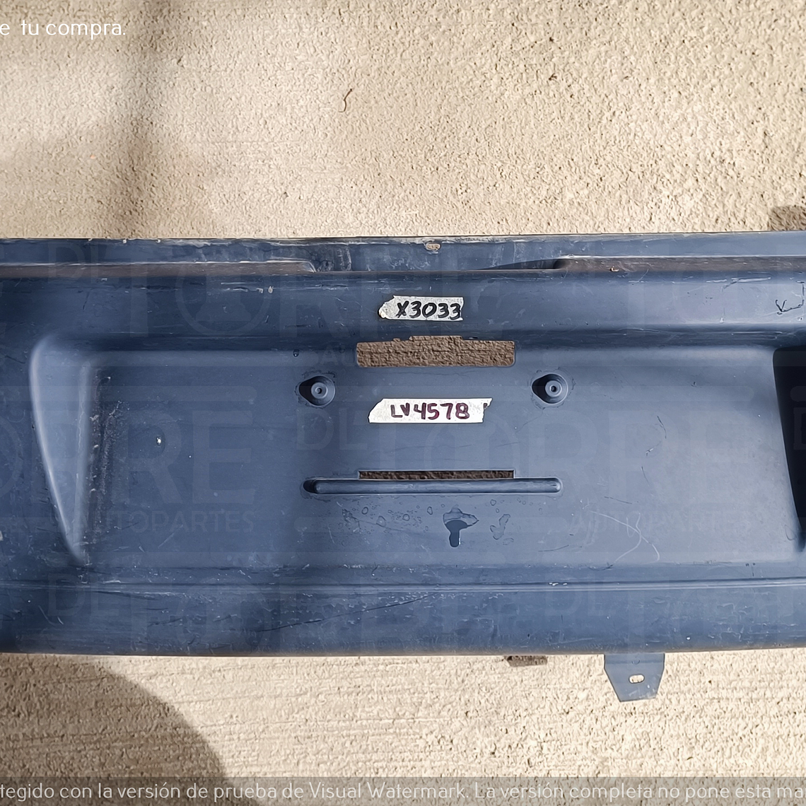 Fascia de Chevrolet Chevy central, trasera, exterior, superior, 2004-2008 3