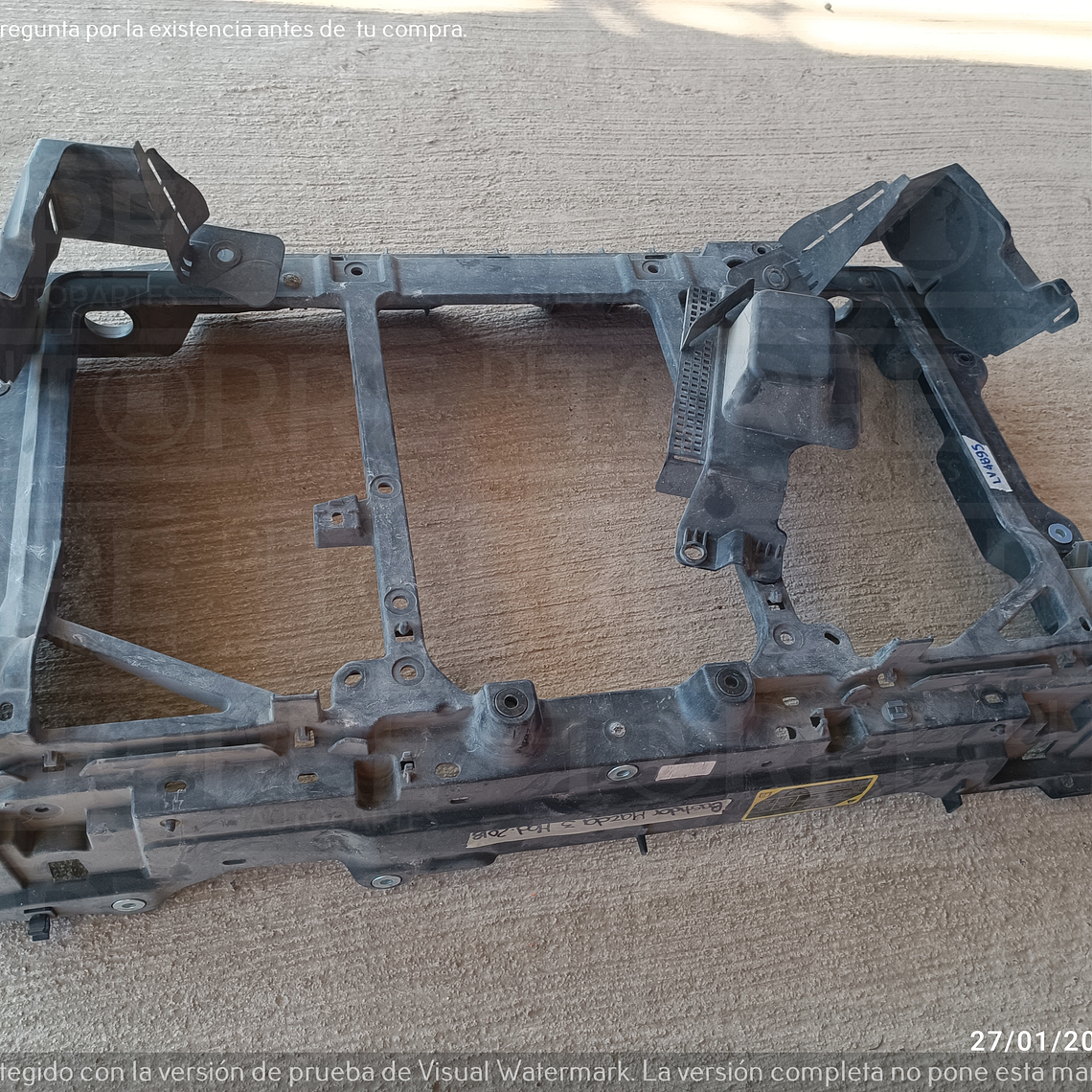 Marco de radiador de Mazda 3 central, delantero, interior, 2014-2018 5