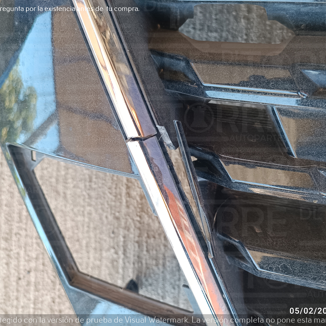 Parrilla  de Nissan Kicks delantero, exterior, superior, 2021-2023 4