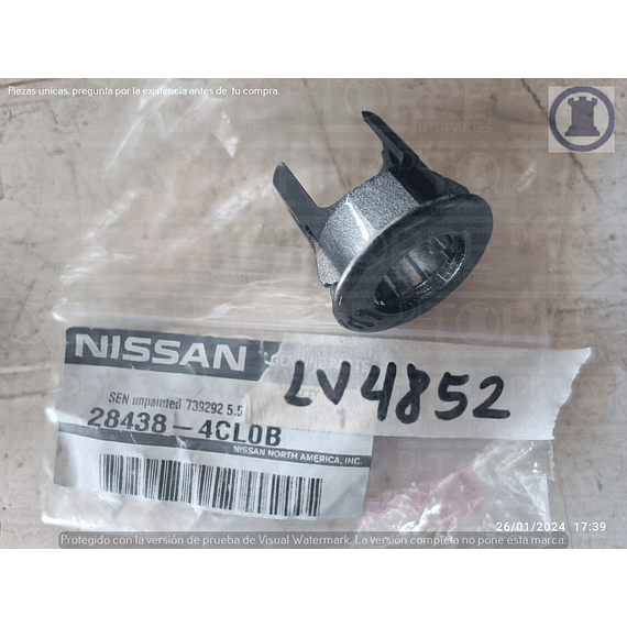 Clip de sensor de Nissan Versa trasero, exterior, 2020-2024