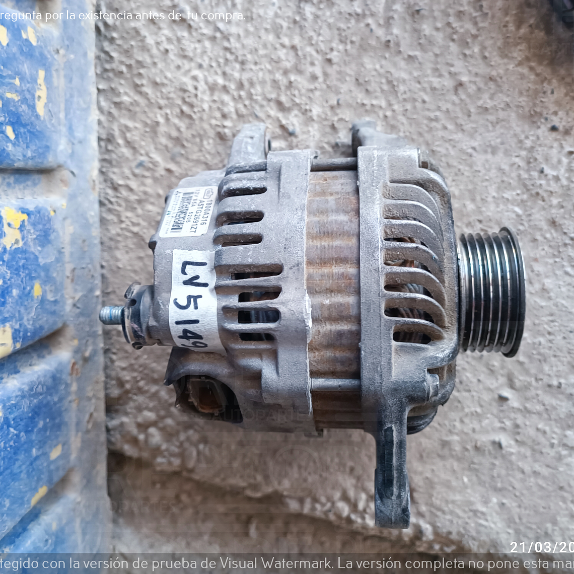 Alternador  de Dodge Attitude 2015-2023 1